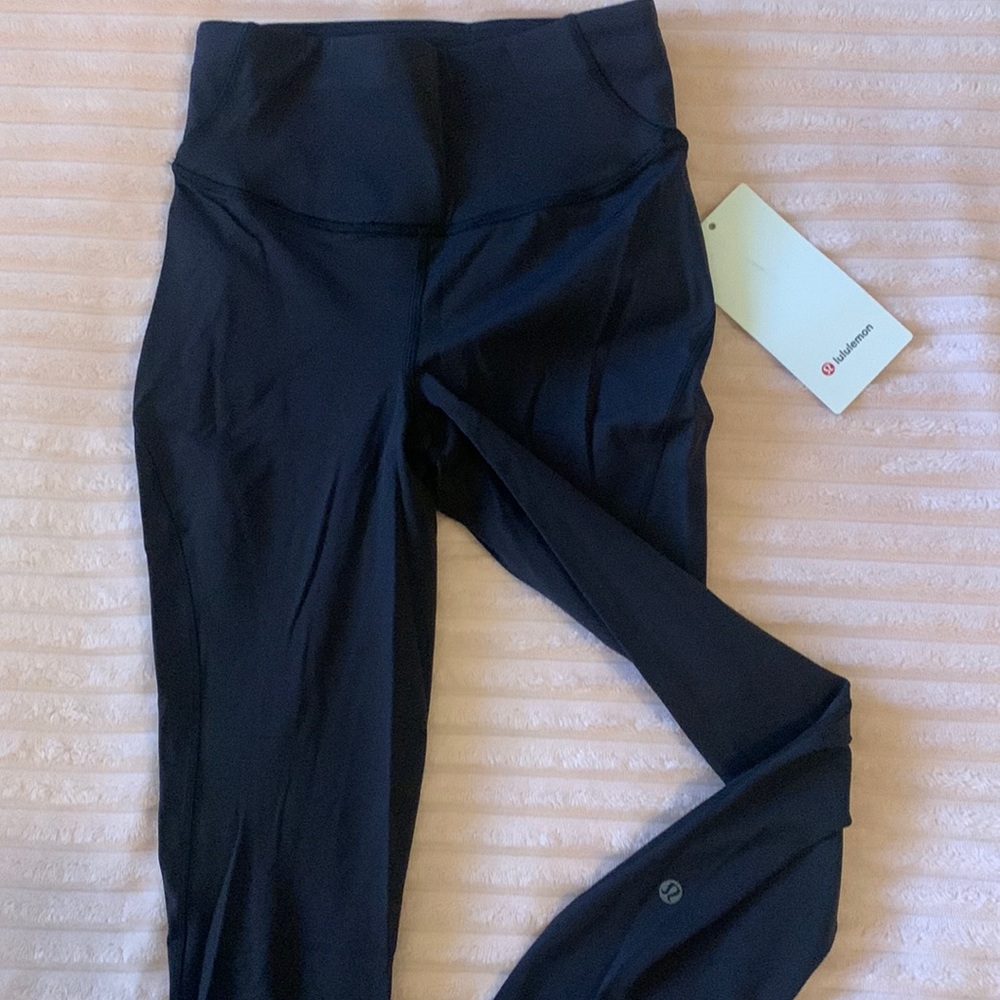 High rise tights 25” Black, NWT